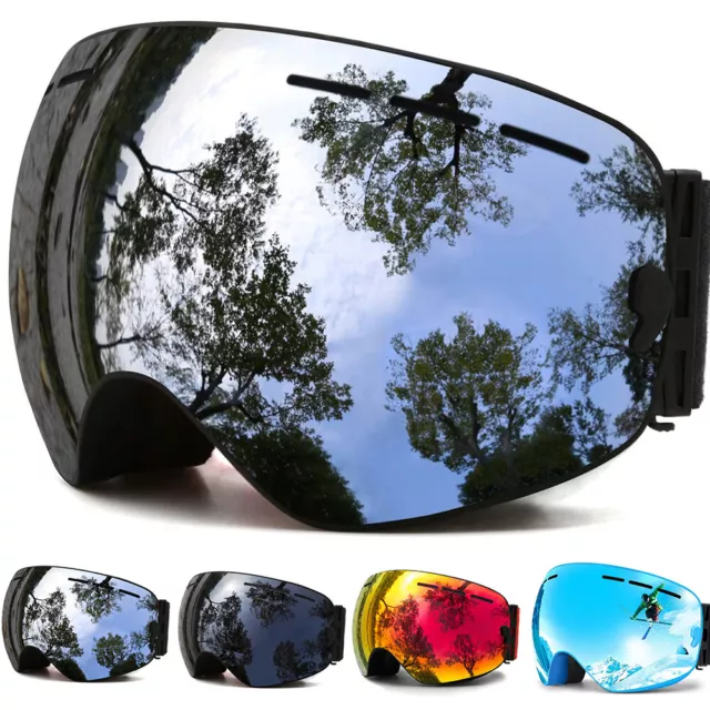 Ski Snowboard Goggles Winter Sports Windproof Protective Glasses UV400 Anti-fog