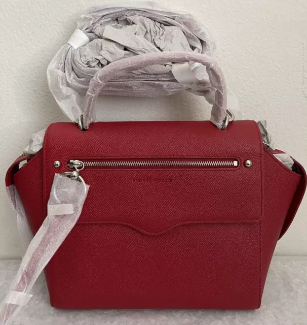 NWT Rebecca Minkoff Gabby Top Handle Leather Satchel Bag $298 Kiss Red