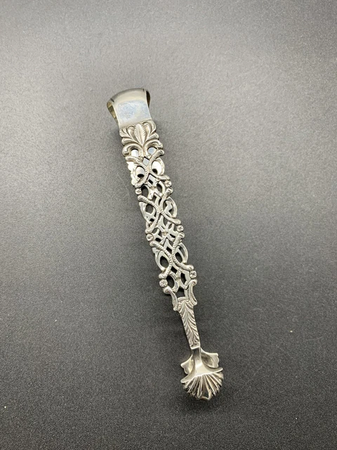 Pince à Cravate Ancienne En Argent Massif - Bijou Vintage élégant - Manque La Pierre
