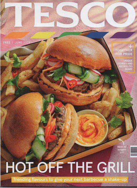 TESCO FOOD JUNE 2024 magazine recipes £3.25 - PicClick UK