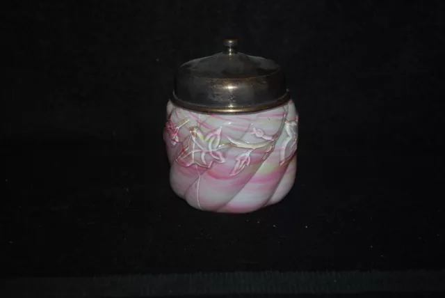 Beautiful Victorian Northwood Royal Ivy Rainbow Cased Sugar Bowl 1890'S