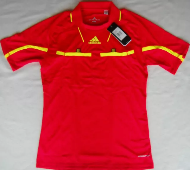 Adidas Schiedsrichter Referee Trikot rot / gelb kurzarm NEU!!!