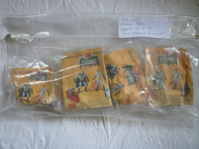 McDonalds Happy Meal Toys-1993 4er Set Batman - neuwertig