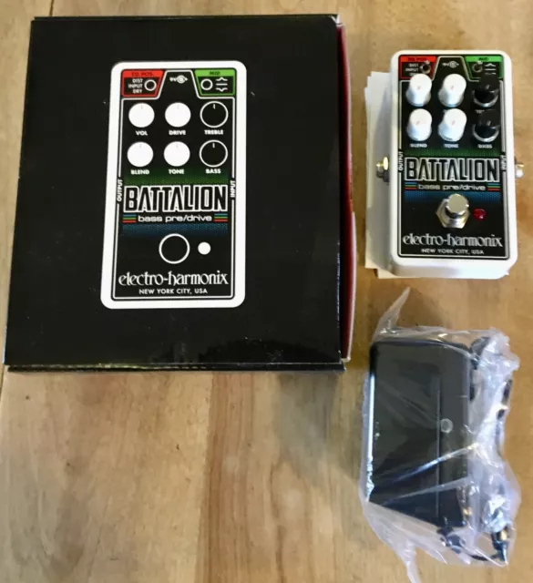 Electro Harmonix Nano Battalion Bass Preamp / Overdrive Effects Pedal - EHX