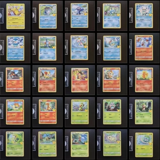 SCEGLI la TUA CARTA Pokemon ITA Mc Donald's 2021 25 Anniversario Promo 25th IT