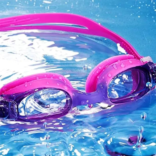 AU Pink Swimming Goggles Waterproof Anti-Fog Swimming Glasses UV for Kids New 3