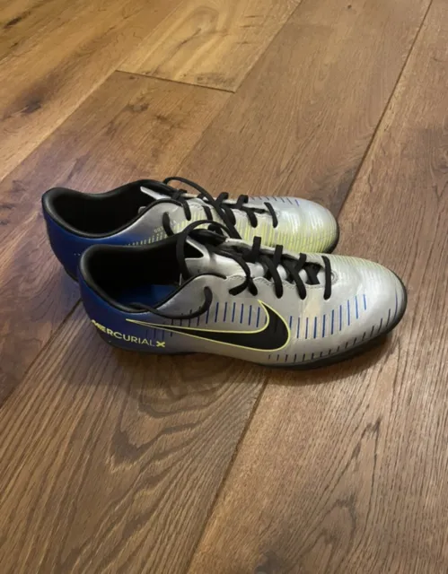Fußballschuhe Schuhe Nike blau silber Mercurial X Neymar Version Gr.38 neu