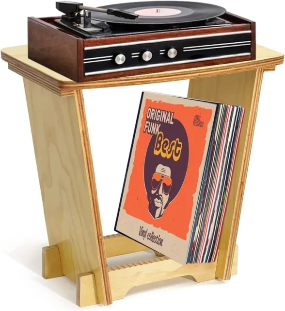 Supporto display disco vinile album LP portascacchi portaoggetti supporto giradischi legno
