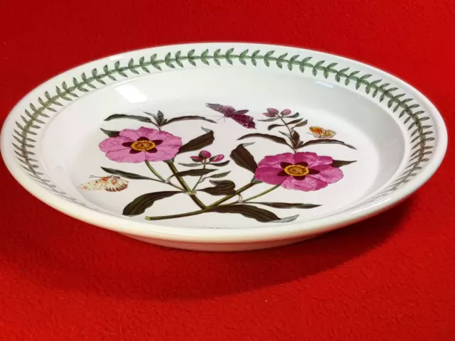 PORTMEIRION - Botanic Garden - Purple Rock Rose : Salad Plate - 21.5cm dia VGC