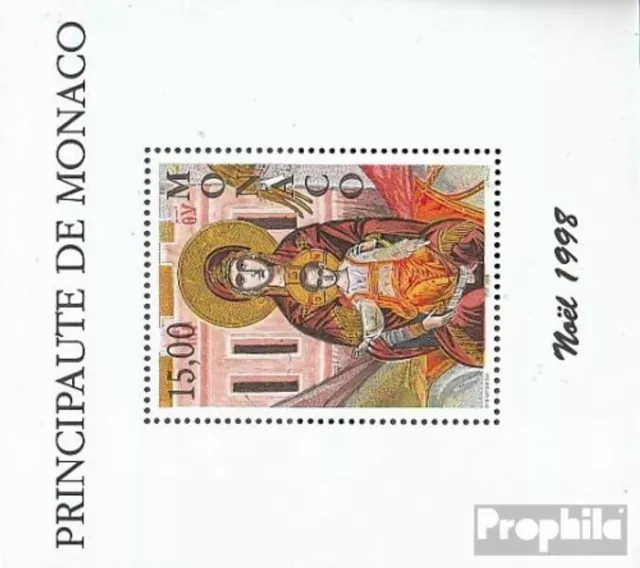 Monaco Block75 (completa Edizione) postfrisch 1998 Weihnachten