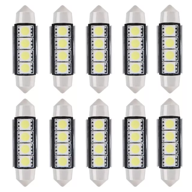 10x 12V 4 SMD 5050 LED Lampe Auto CANBUS Standlicht Innenraum Beleuchtung Licht