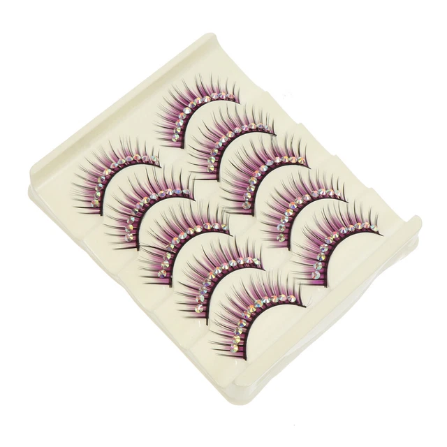 Kit de extensión de pestañas postizas de diamante 5 pares alas