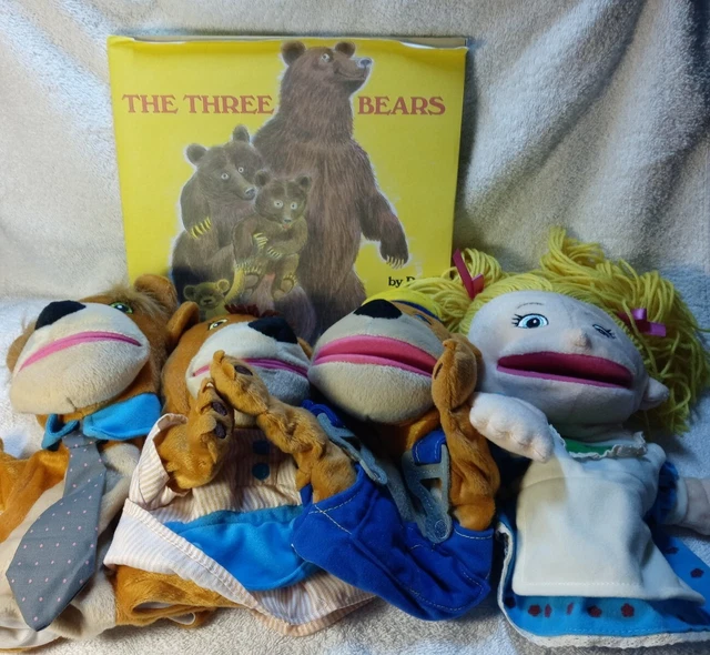 LAKESHORE STORYTELLING PUPPETS Goldilocks & The 3 Bears Set of 4
