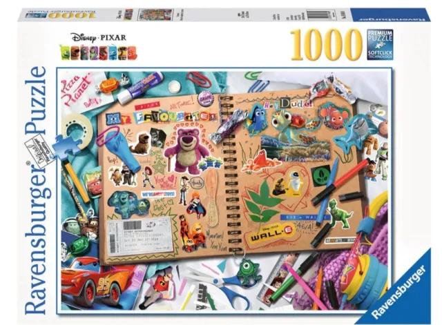 Ravensburger Disney Pixar Scrapbook  1000 Piece Jigsaw Puzzle Brand New