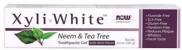 NOW Foods XyliWhite, Neem & Teebaum Zahnpasta Gel - 181g