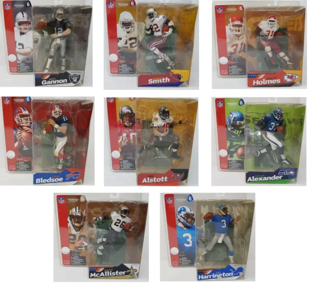 NFL Series 6 McFarlane Toys 6" Actionfiguren 8 Sammlung Sportfigur Offiziell