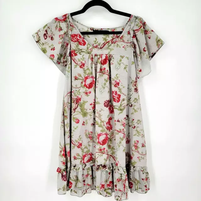 Patterson J. Kincaid Originals Women's S Floral Babydoll Dress Cottage Cosplay