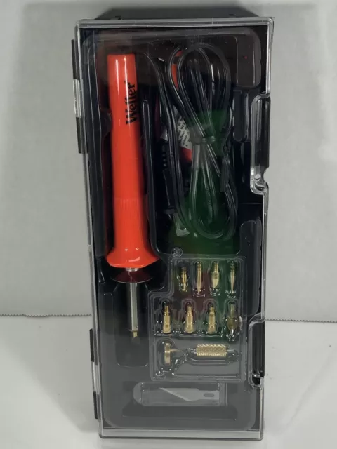 Weller 25W Soldador Barril Corto Madera Kit Quemador Grabador Arte para Carpintería