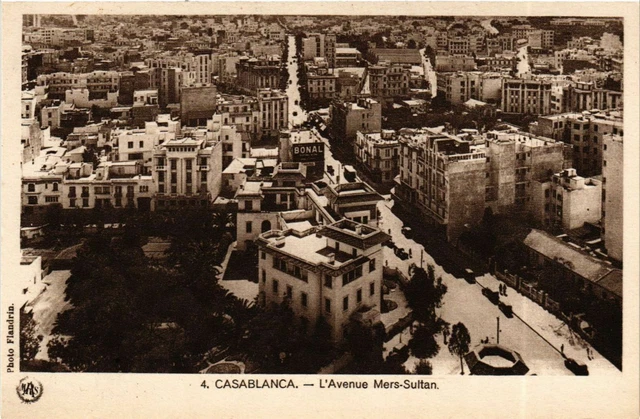 CPA AK CASABLANCA - Avenue Mers Sultan MOROC (796216)