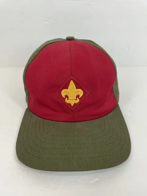 VTG Scout Uniform Boy Scouts of America USA Made 1996 Snapback Hat Twill