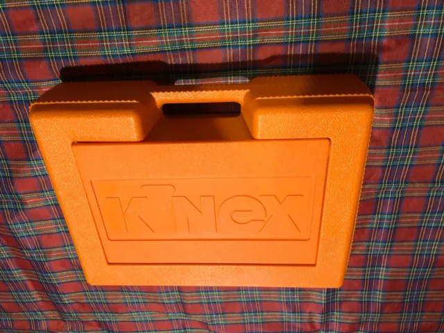 K'nex Assorted Pieces In Orange Storage Box