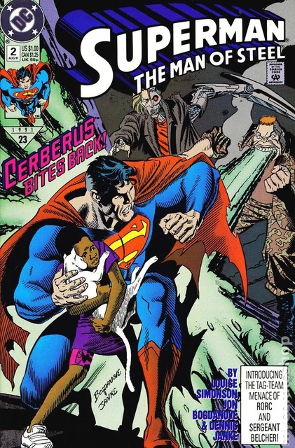 Superman The Man of Steel #2 FN/VF 7.0 1991 Stock Image