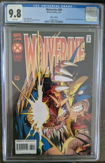 Wolverine #89 - Cgc 9.8 - Deluxe Edition - Variant - Sabretooth Appearance