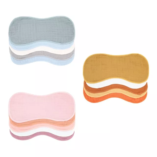 Baby Muslin Feeding Burp Cloth Soft Absorbent Breathable Bib Shoulder Pad Towel