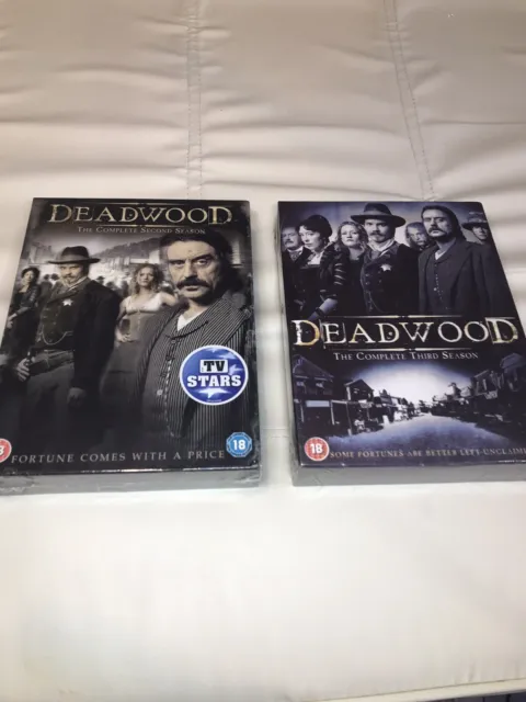 Deadwood Season 2 and 3 DVD Boxset HBO Western TV Series NEW SEALED Region 2 DVD