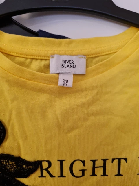 River Island,fruit Of Loom, pacchetto M&S top ragazze età 7-8 3