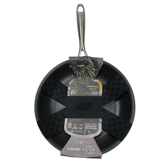 THYME AND TABLE 10” Nonstick Fry Pan Hard Anodized Triple Layer Coat
