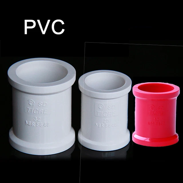 PVC PRESSURE SOCKET Coupling Pipe Fittings Adhesive 20mm ~ 32mm Thicken ...