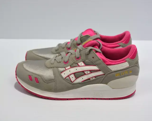 Asics GEL LYTE 3 Running Shoes Youth Size 7 C5A4N New with Tags Pink Grey NWT