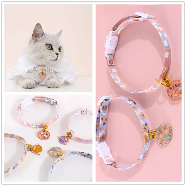 Collana per animali domestici ciondolo collare con campana collare gatto regolabile collana animale domestico