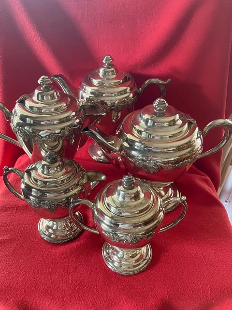 C 1930-40 ROYAL Winsor by Kenson piece silver plated tea service