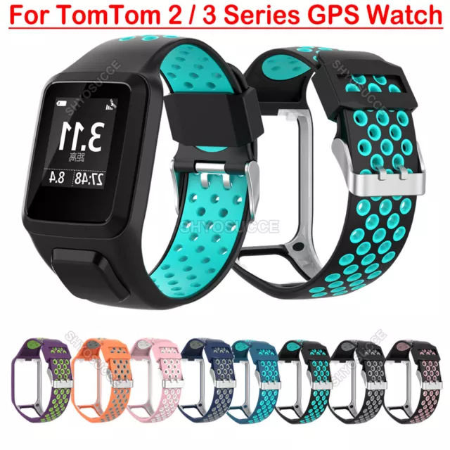 Silicone Watch Band Strap Bracelet For TomTom2 Spark 3 Runner 2/3 Golfer 2 Watch