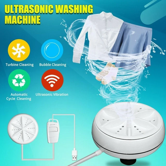USB MINI WASHING Machine Portable Ultrasonic Turbine Laundry Washer