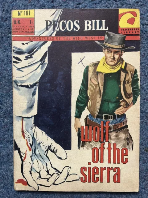 Pecos Bill Wild West Picture Library Comic No. 101 Wolf of the Sierra