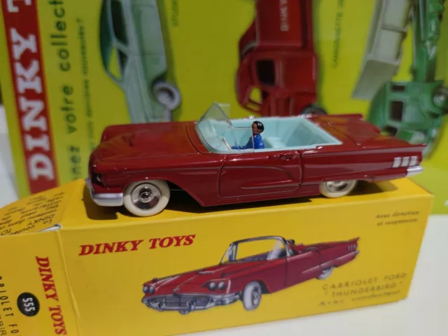 Dinky Toys Cabriolet Ford Thunderbird ref:555 Edition Atlas