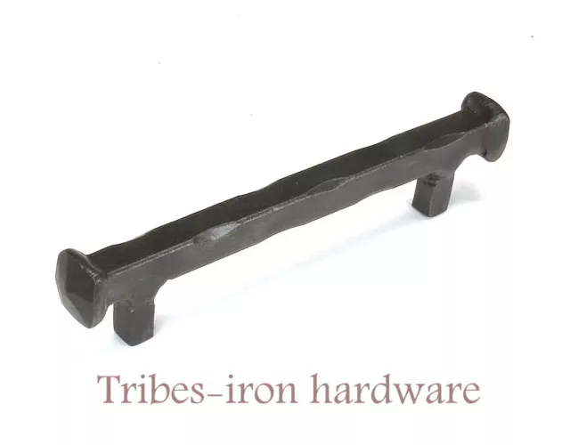 Hand Forged Pull Handle 96mm hs Square Iron Kitchen Cabinet Drawer Cupboard Door