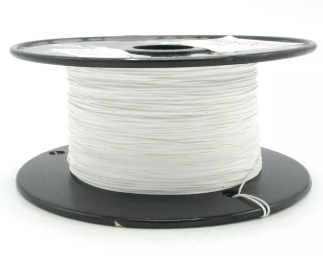 M16878/4-BEE-9 24AWG Silver Plated, PTFE Teflon Jacketed Wire, White, 200ft