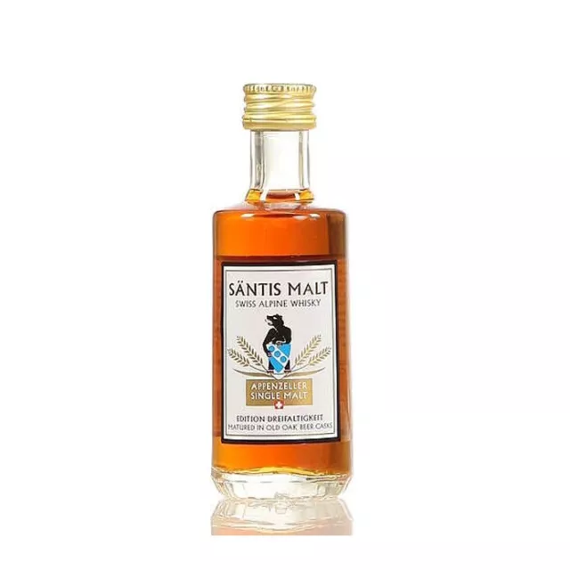 Santis Malt  5cl 52% Miniature Swiss Alpine Whisky