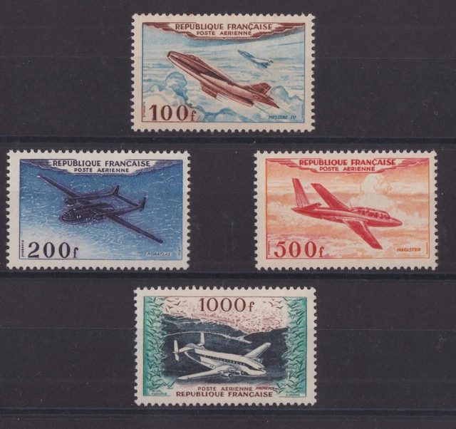 Timbre De France Poste Aérienne N°30-31 Mystère IV-Noratlas 1954 - Neuf, Non Oblitéré, Collection Aviation