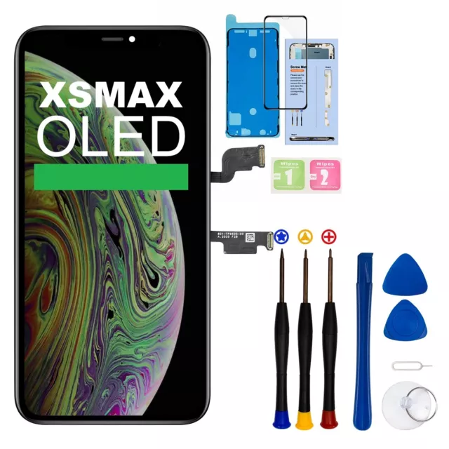 Für iPhone Xs Max Display OLED Retina HD Screen 3D Touch Bildschirm Ersatz Kit