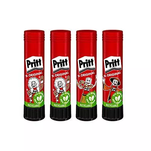 Pritt Barra Adhesiva, pegamento infantil seguro para niños para manualidades, 3