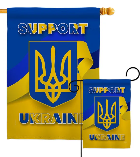 Support Ukraine Garden Flag Cause Decorative Small Gift Yard House Banner