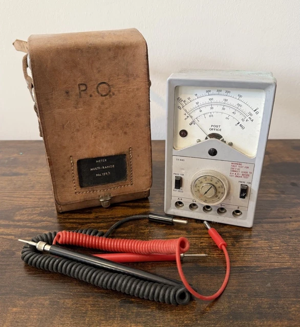 VINTAGE GPO POST Office Multi Range Meter No 128A/1 Telephone Test Set ...