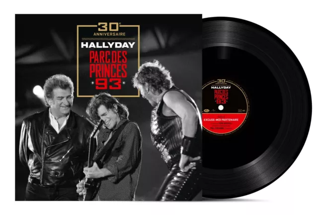 Johnny Hallyday parc des princes 93 vinyle 45 tours numéroté neuf scellé =