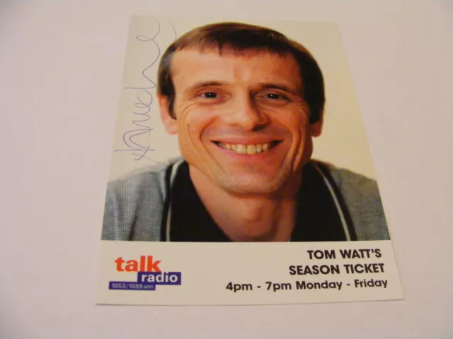 TOM WATT Signed Talk Radio Photo Autograph DJ Presenter TV Actor EastEnders