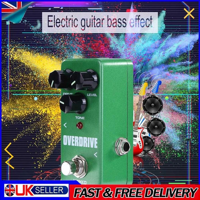 KOKKO Guitar Effect Pedal Compressor Booster Distortion Overdrive 9V Adapter UK